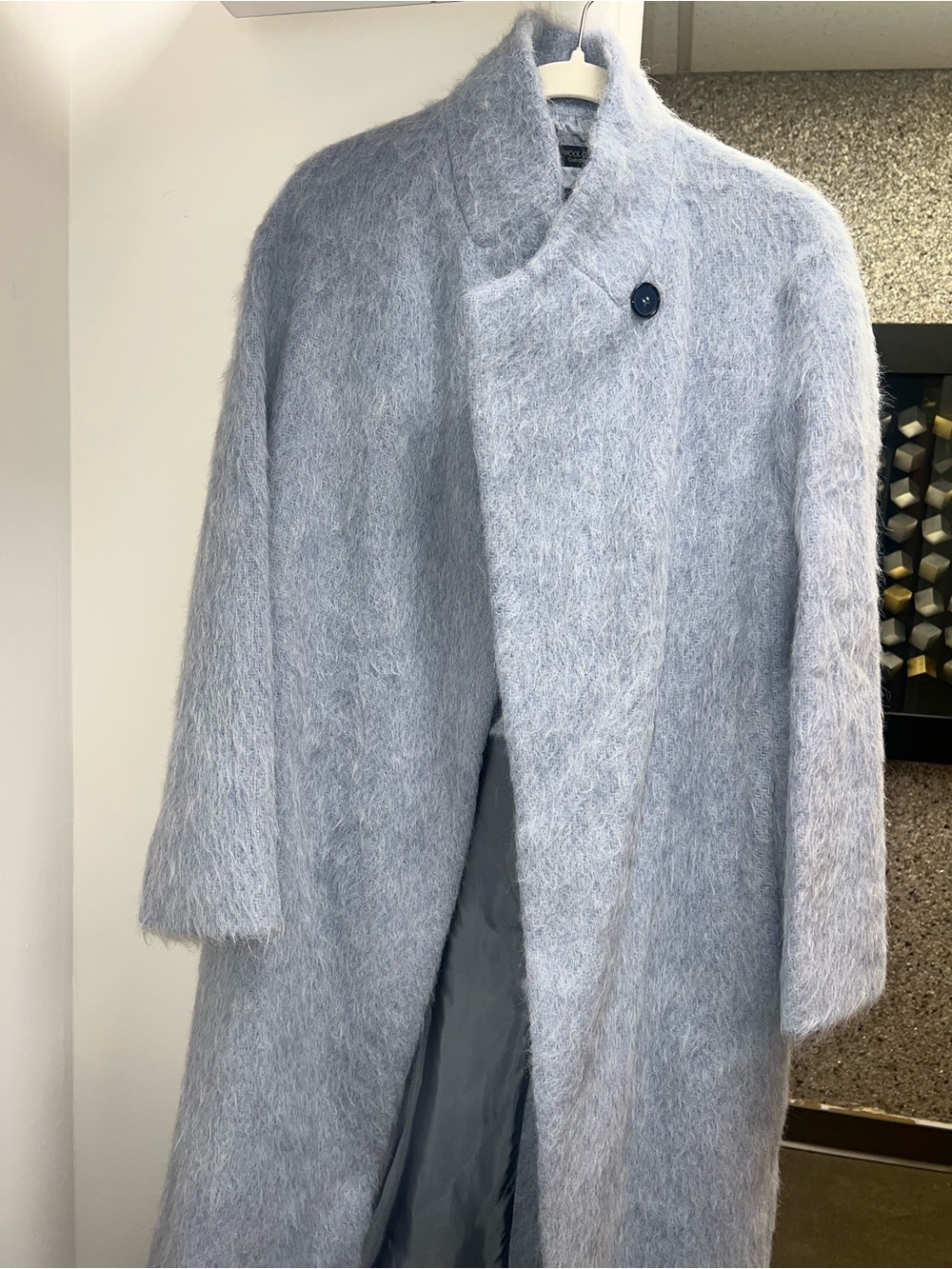 ZARA Dusty Blue Peacoat